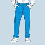 blue carpenter pants image